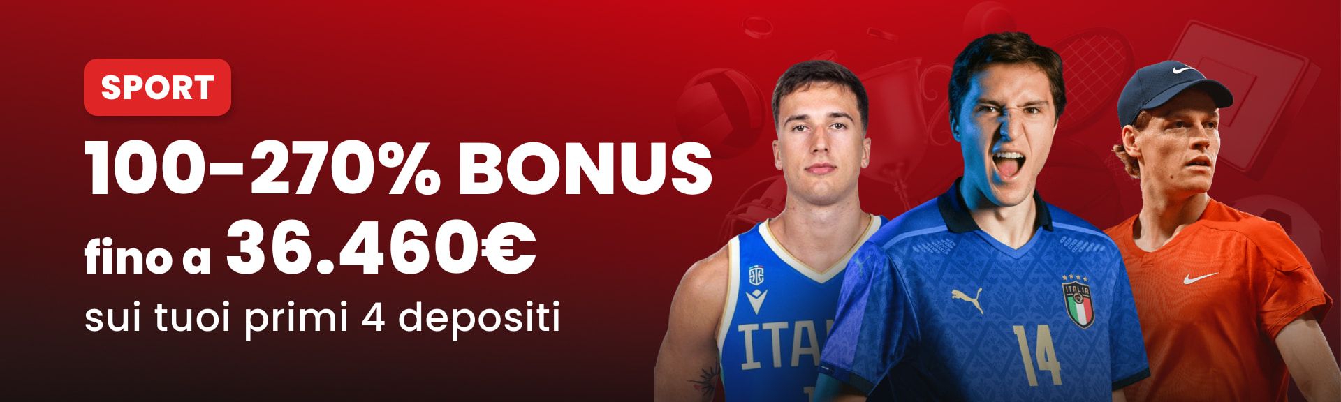 Bonus Sport – Fino al 270%